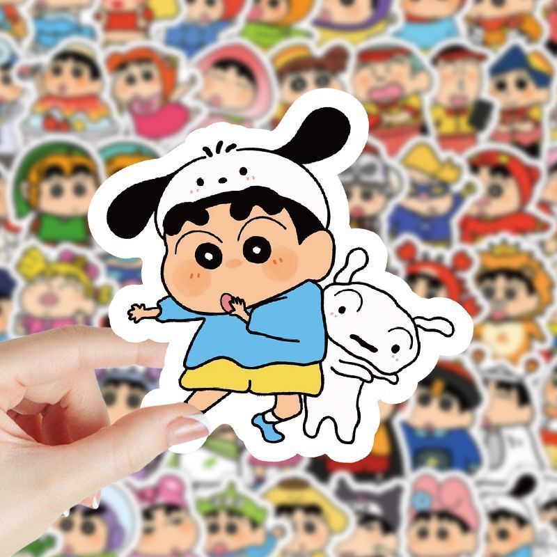 Cardstock Paper Pack - Adesivi Cartoon Crayon Shin-chan, 100 Pezzi,