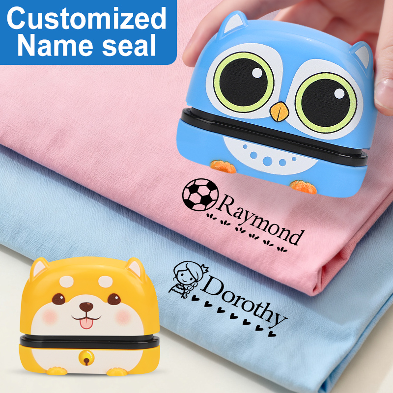 Self Inking Stamp - Timbro con nome carino personalizzato: riutilizzabile