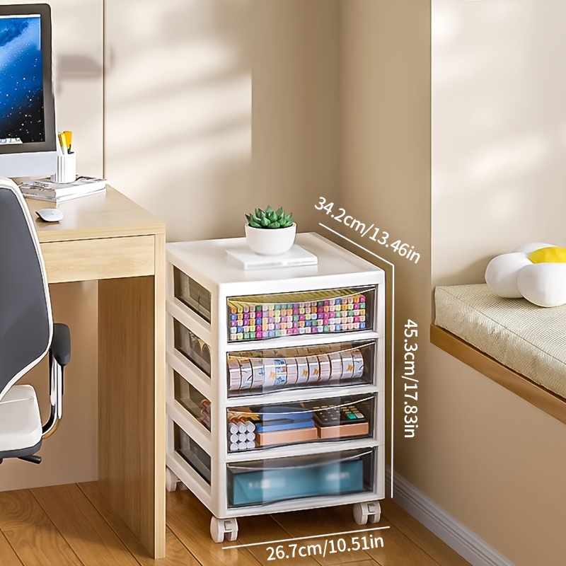 Stationery Office Supply Store - Carrello portaoggetti multiuso con cassetti, un