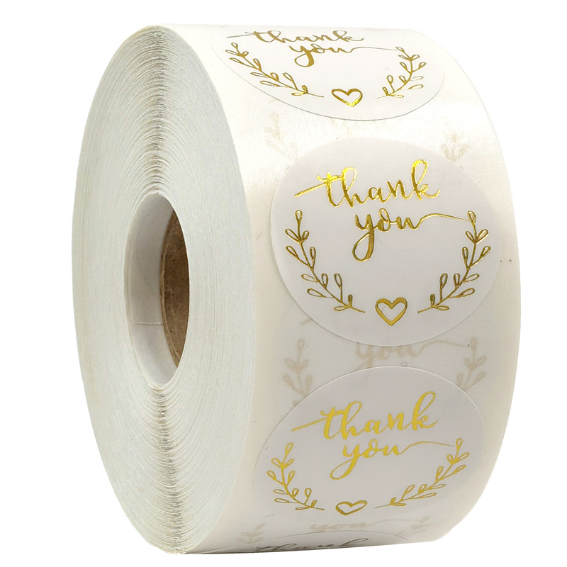 Stationery Supply Business - 100-500 pezzi adesivi di ringraziamento in