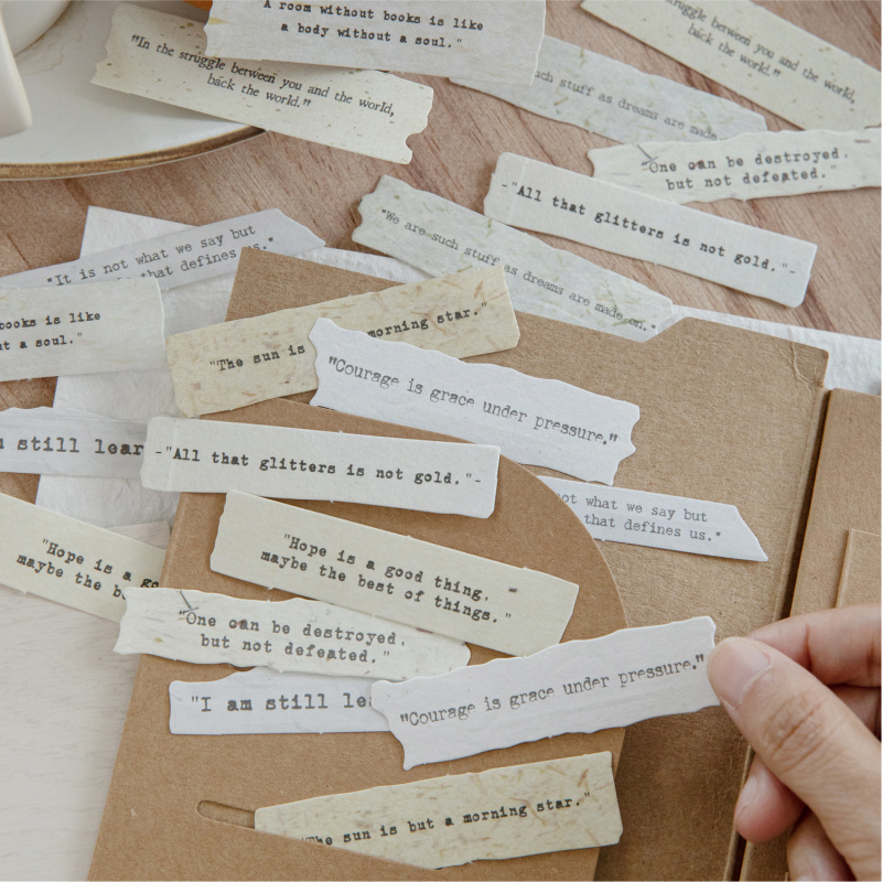 Cardstock Paper Pack - 20 Pezzi/Confezione Carta Rigida Retrò Essenziale