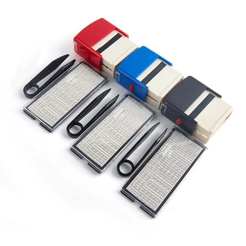Self Inking Stamp - Kit Timbro in Gomma Personalizzabile Fai-da-Te,