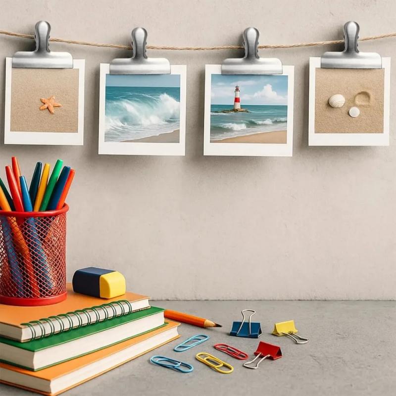 Is Stationery Office Supply - Clip Multifunzione Vintage in Metallo, Resistente,