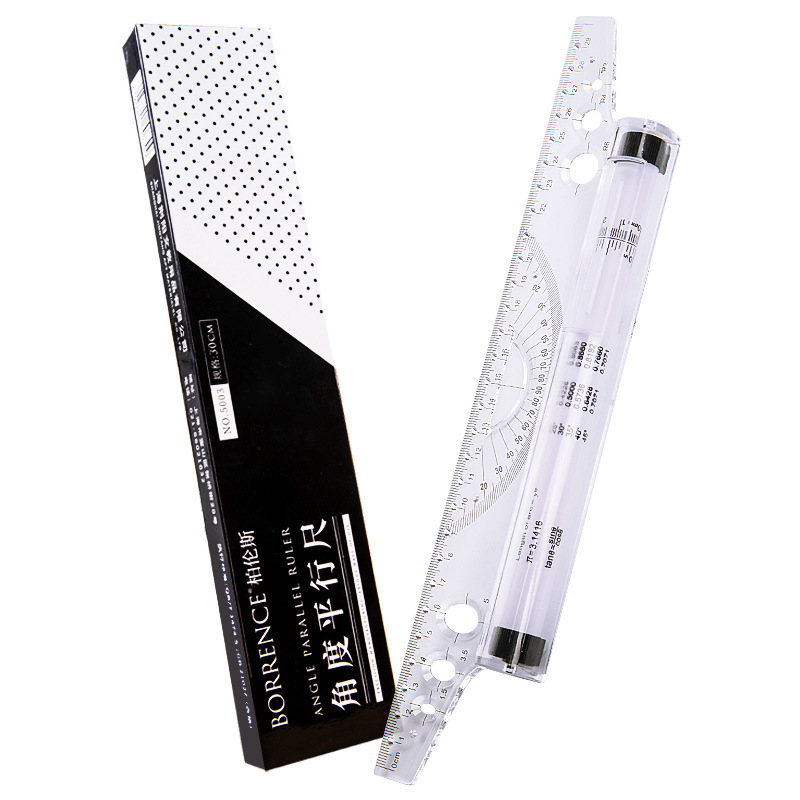 Ruler Set Transparent - Righello a rulli parallelo trasparente da