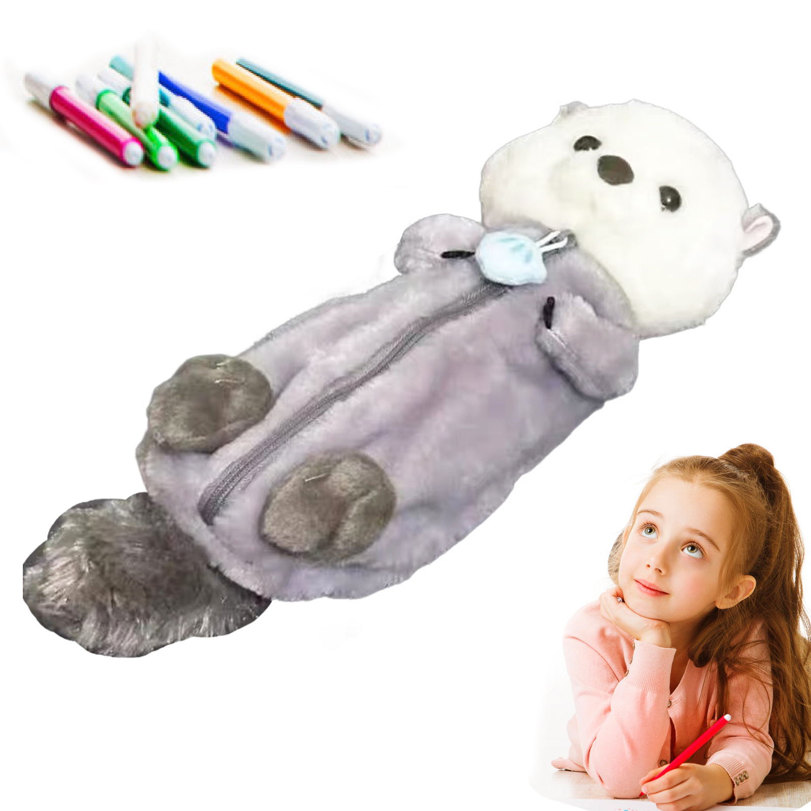 Stationery Supply - Astuccio creativo per matite in peluche,