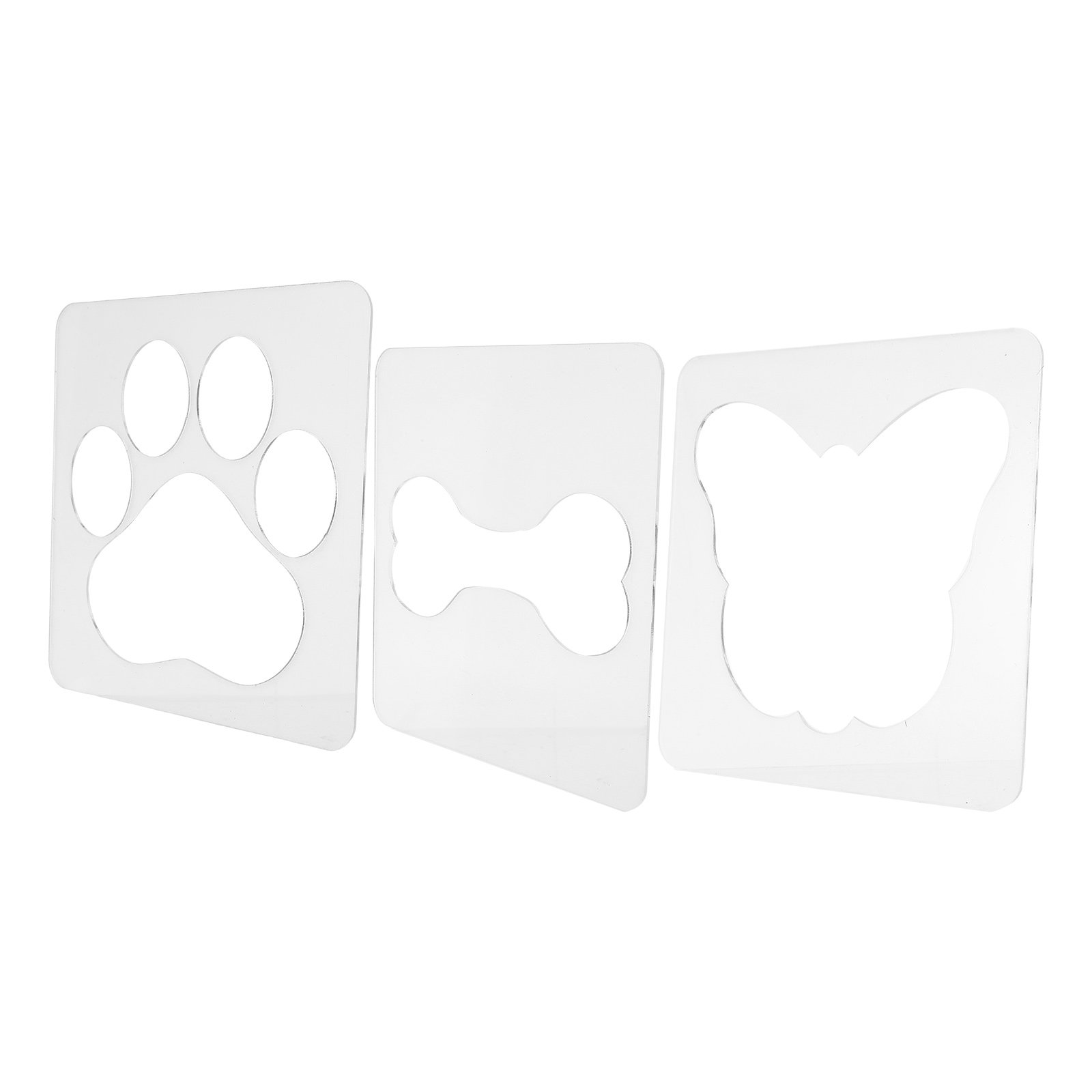Ruler Set Transparent - Set di 3 Stencil Trasparenti in
