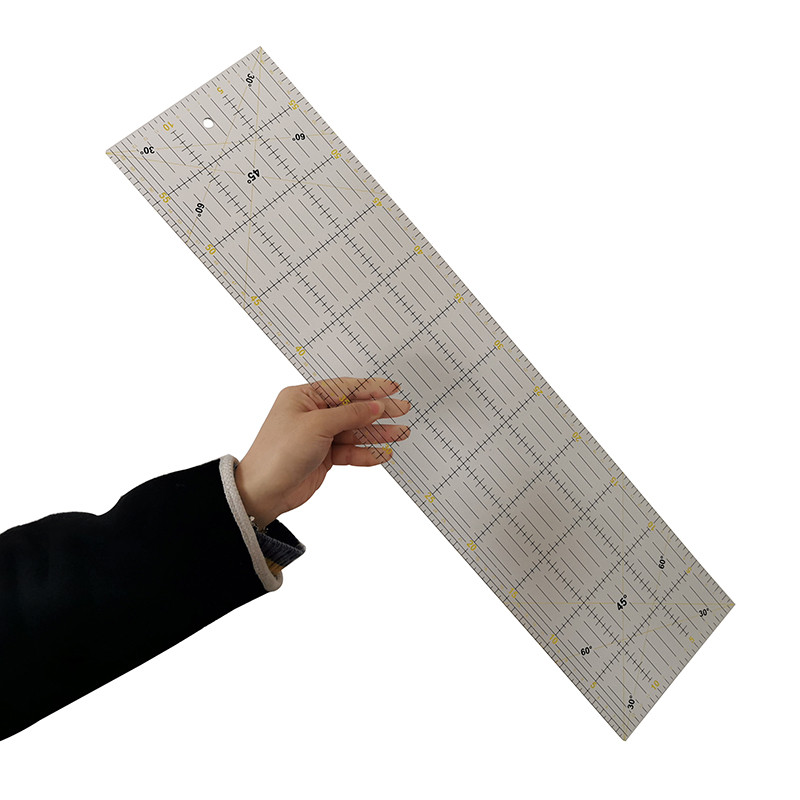 Ruler Set Transparent - 1 pz 60x15x0.3 cm acrilico patchwork