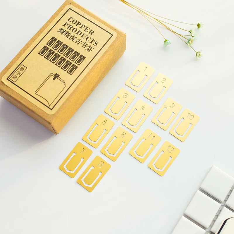 12 pz/lotto segnalibro Vintage - Stationery Office Supply Store recensione e prezzo