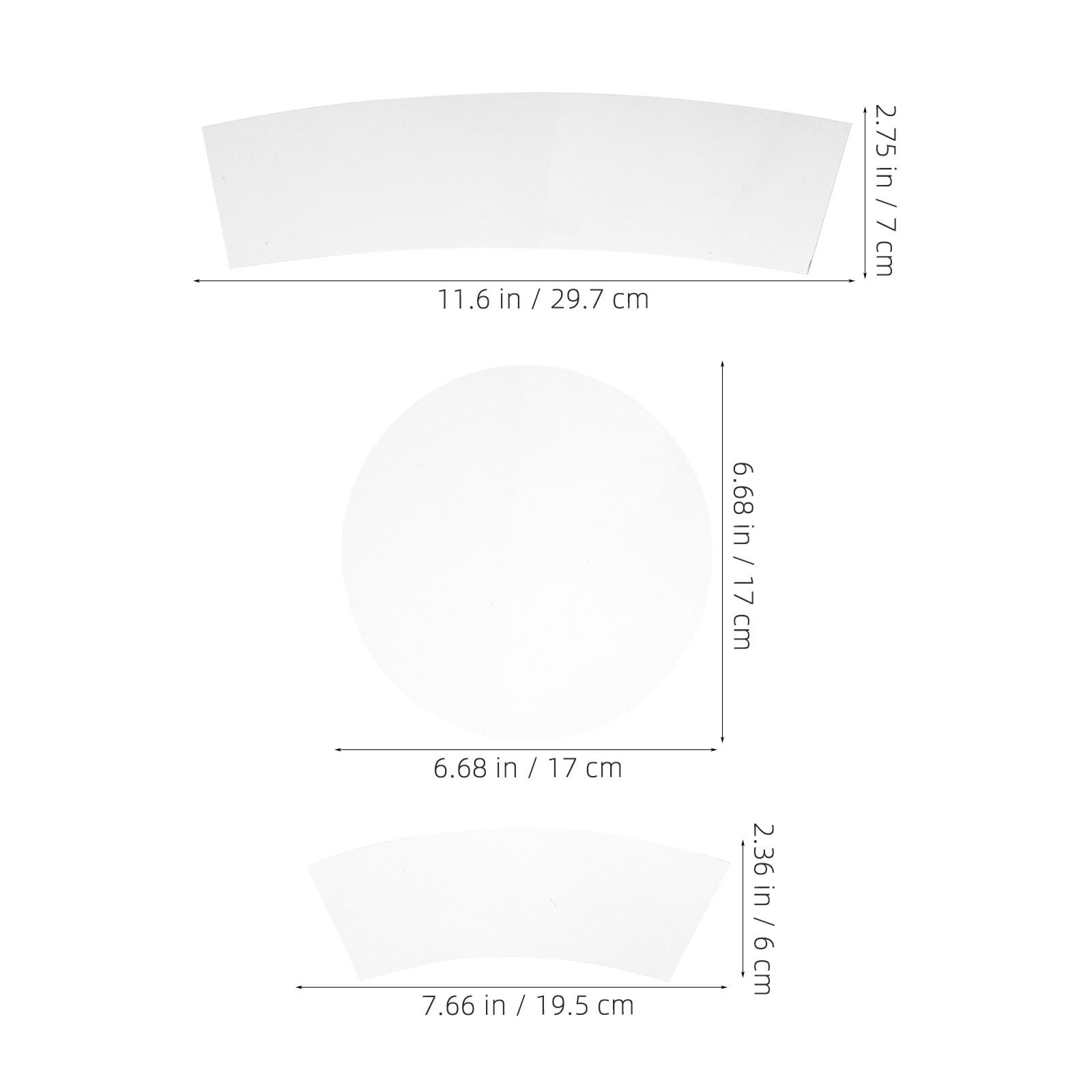 Set di 3 modelli trasparenti i - Ruler Set Transparent recensione e prezzo