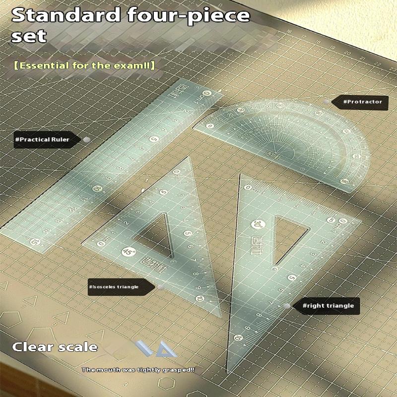 Set di 4 Righelli Trasparenti  - Ruler Set Transparent recensione e prezzo